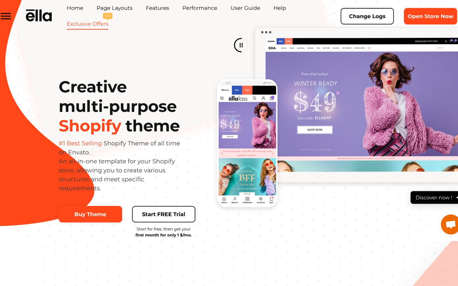Shopify Theme Ella Overview